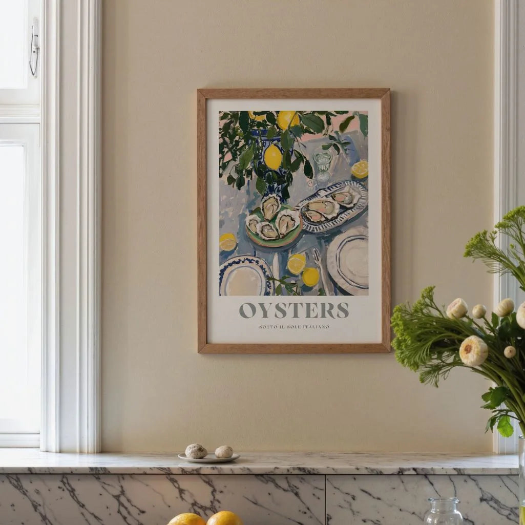 Mediterrane Austern Poster