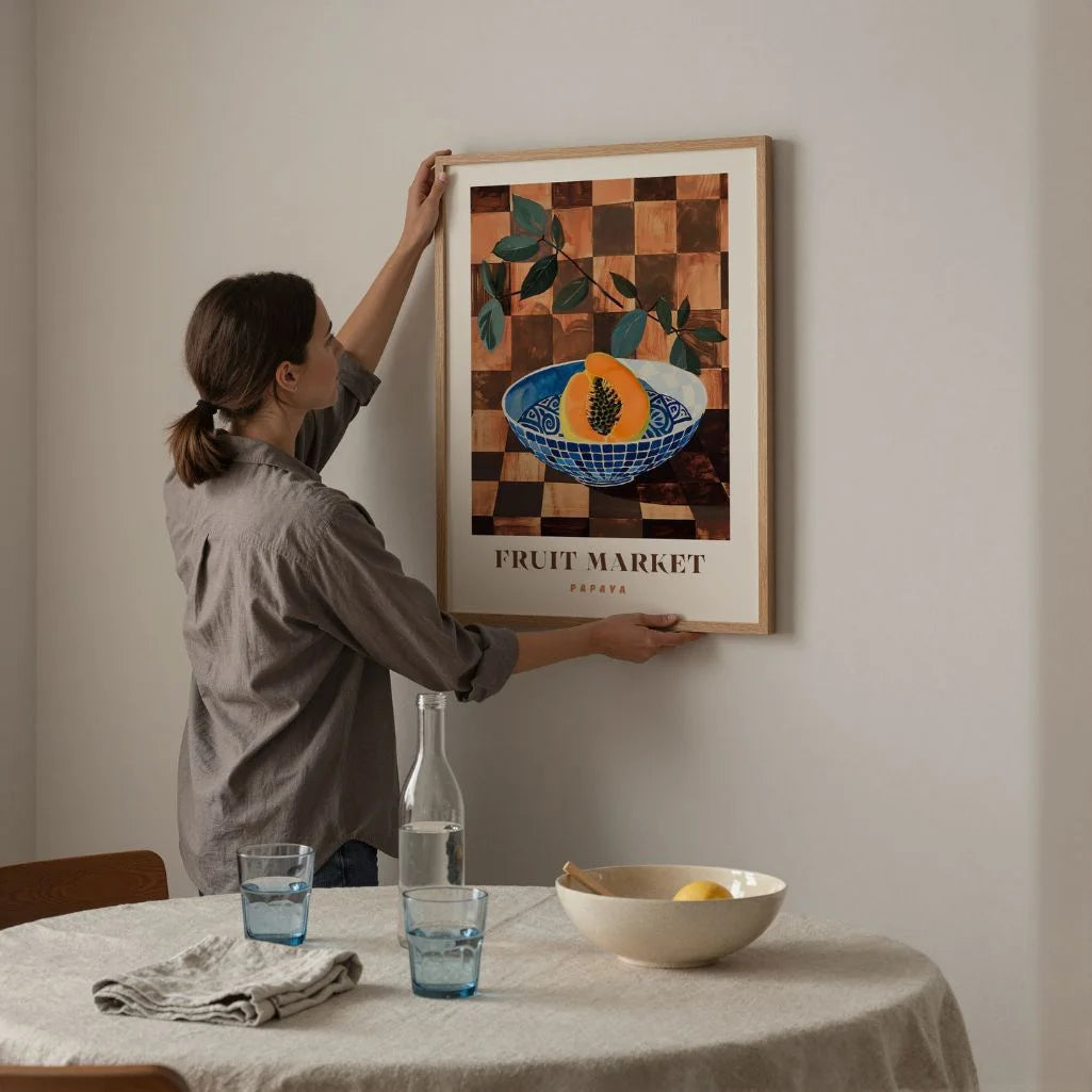 Papaya Stillleben Poster