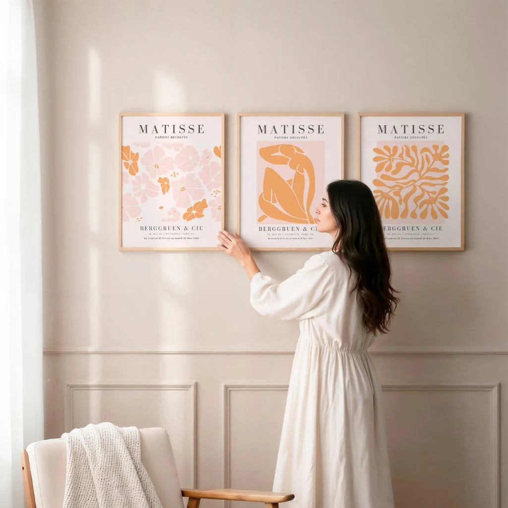Henri-Matisse-Poster – Set aus 3 Stück „Organik der ausgeschnittenen Geste”