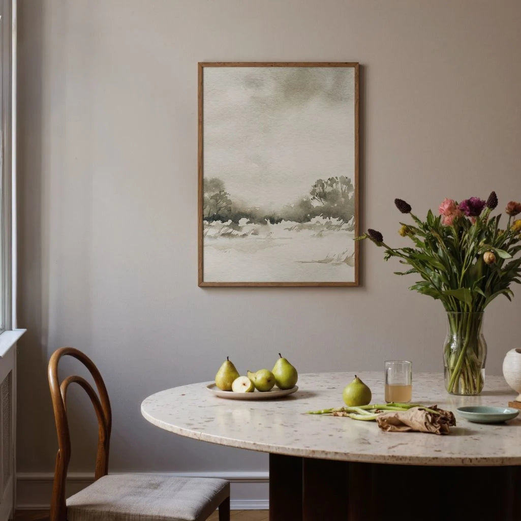 Aquarell-Landschaftsposter