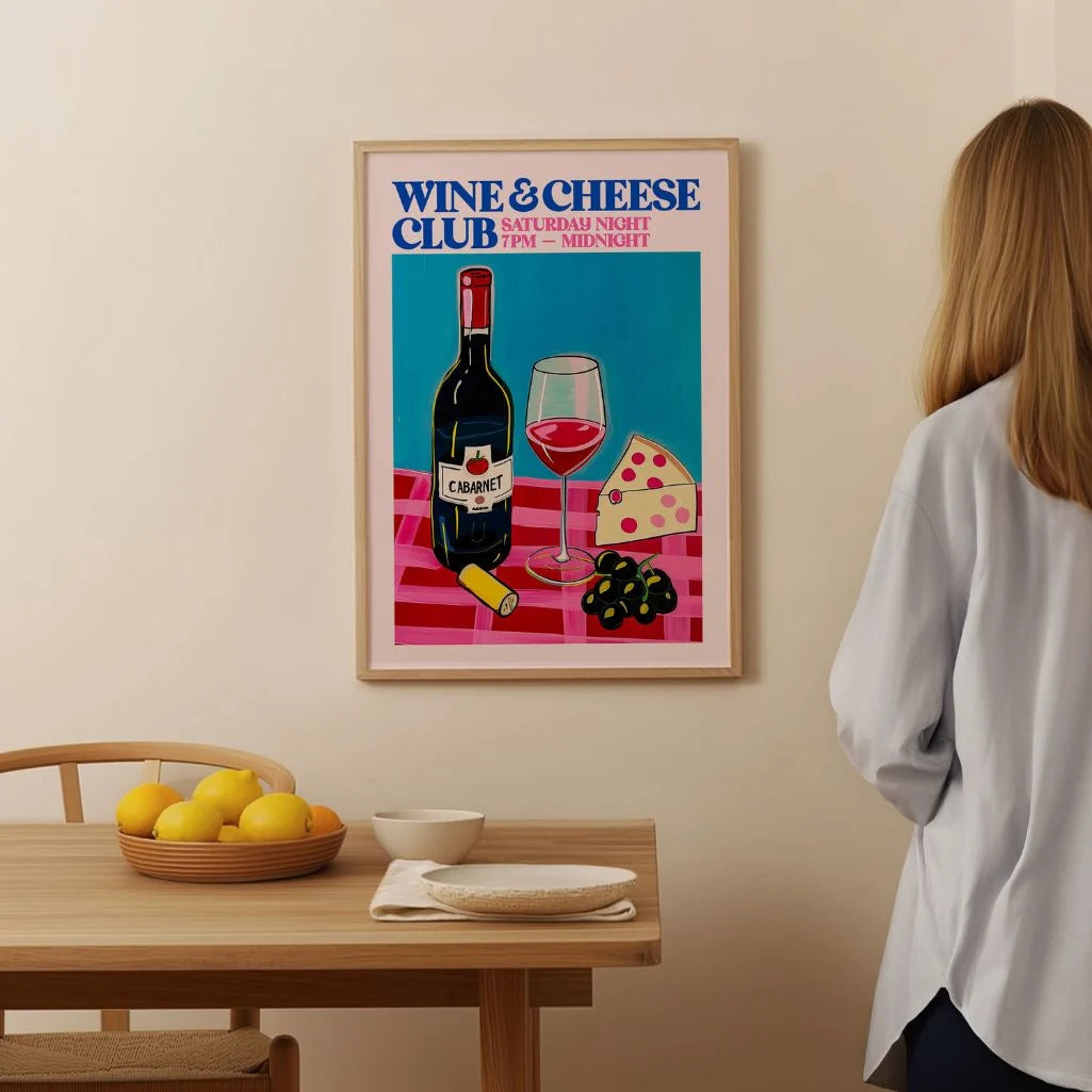 Wein-Käse Club Poster