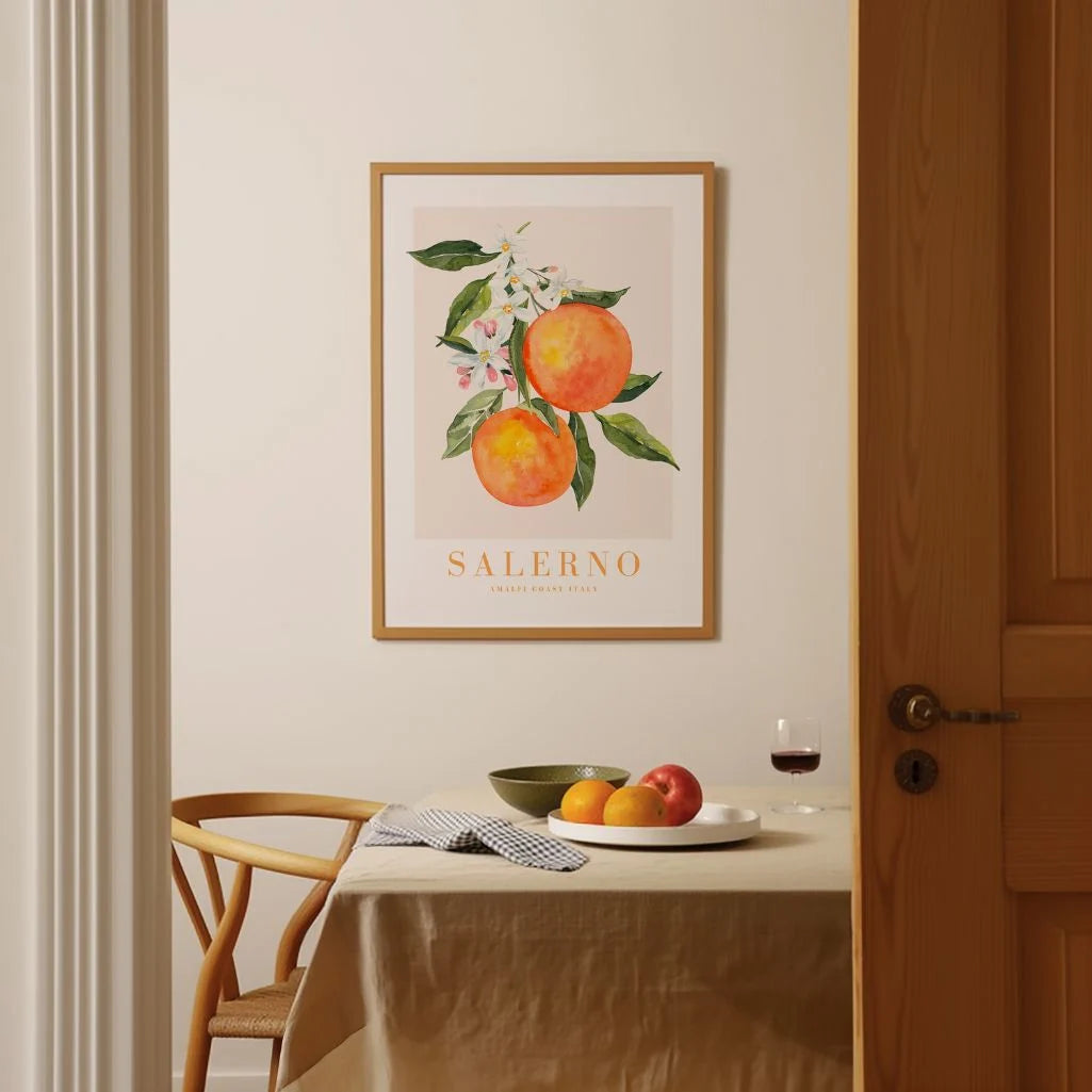 Salerno Citrus Illustration Poster
