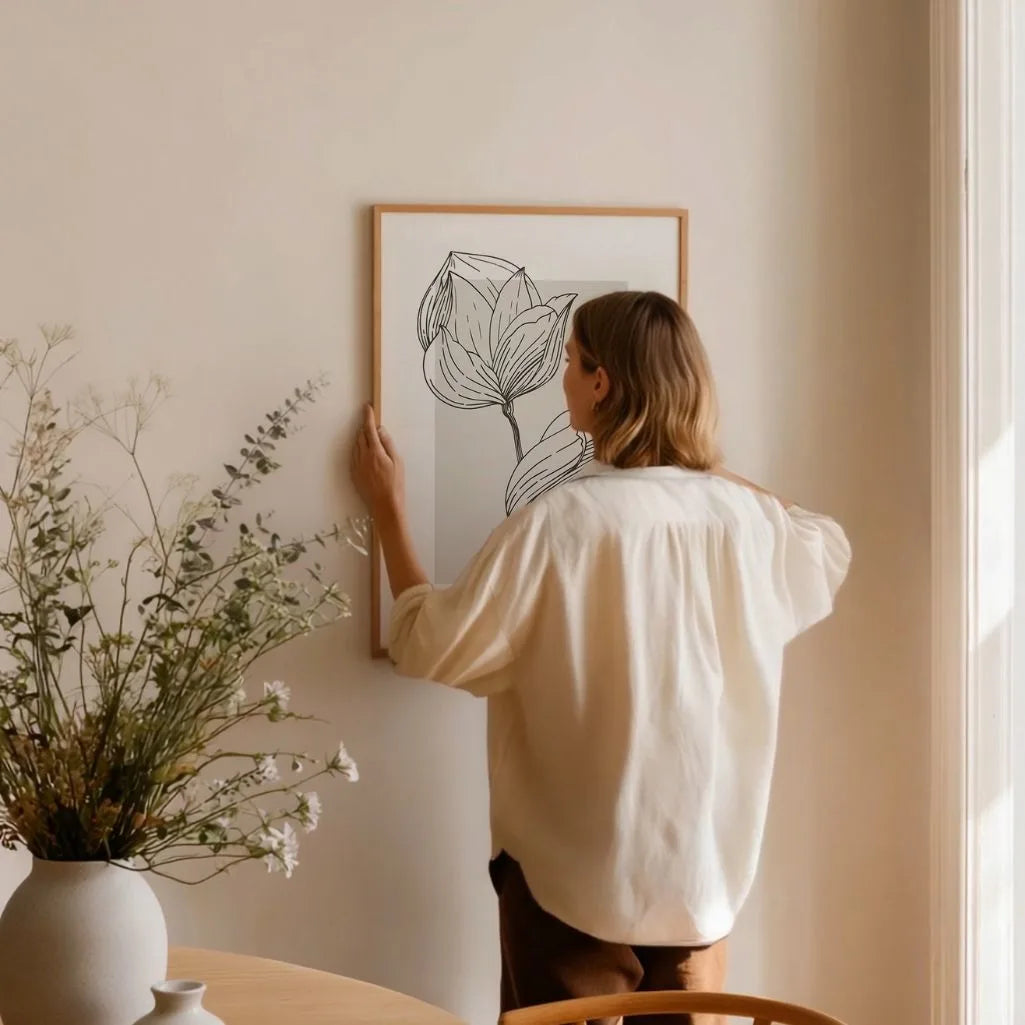 Poster „Botanische Magnolienlinie“