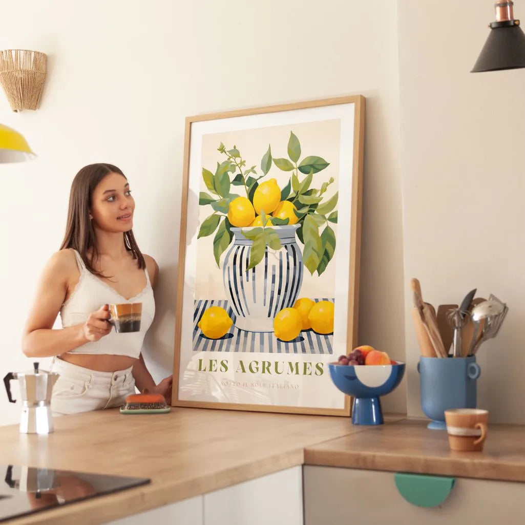 Zitronenvase Poster