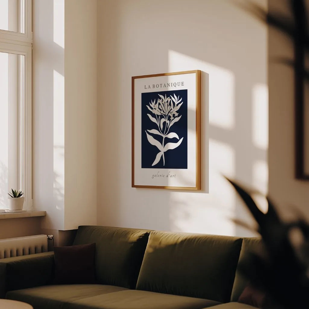 Minimalistisches botanisches Blumenposter