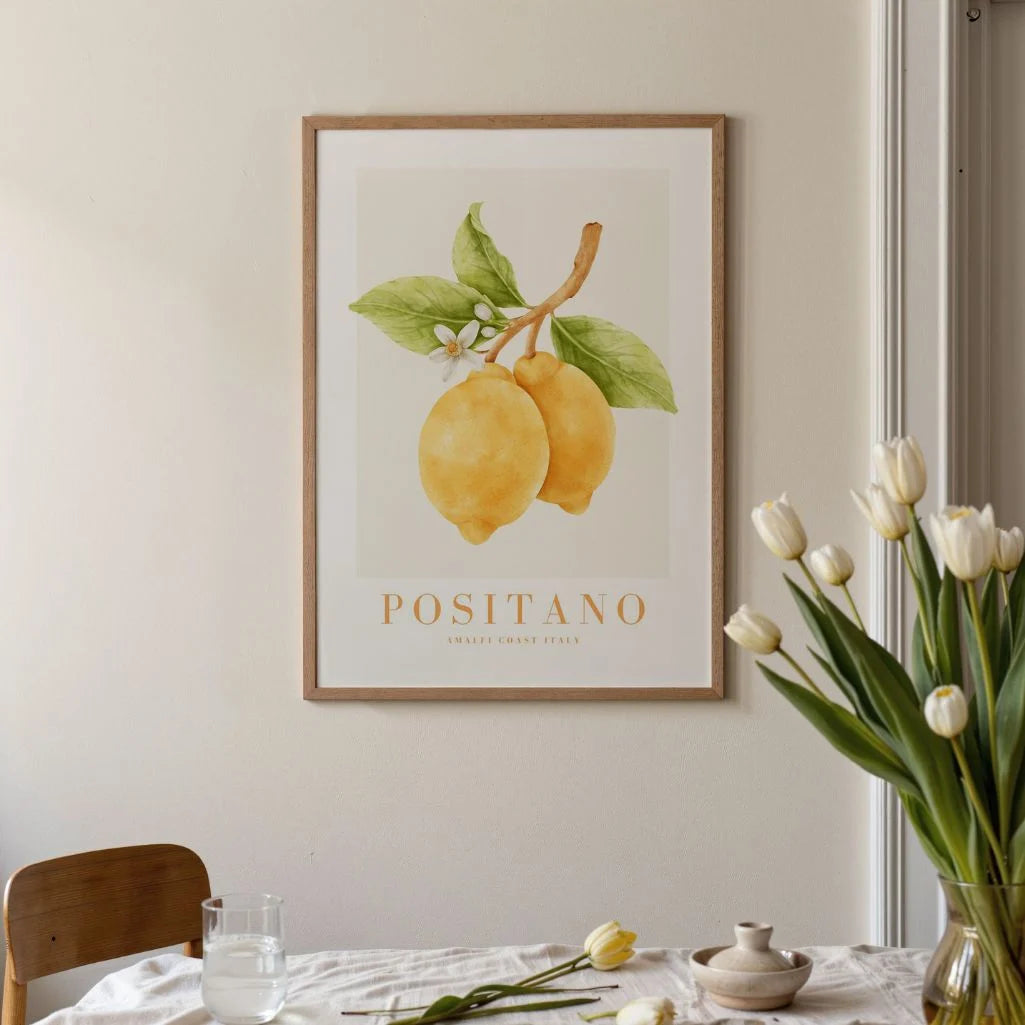 Positano Aquarellillustration Poster