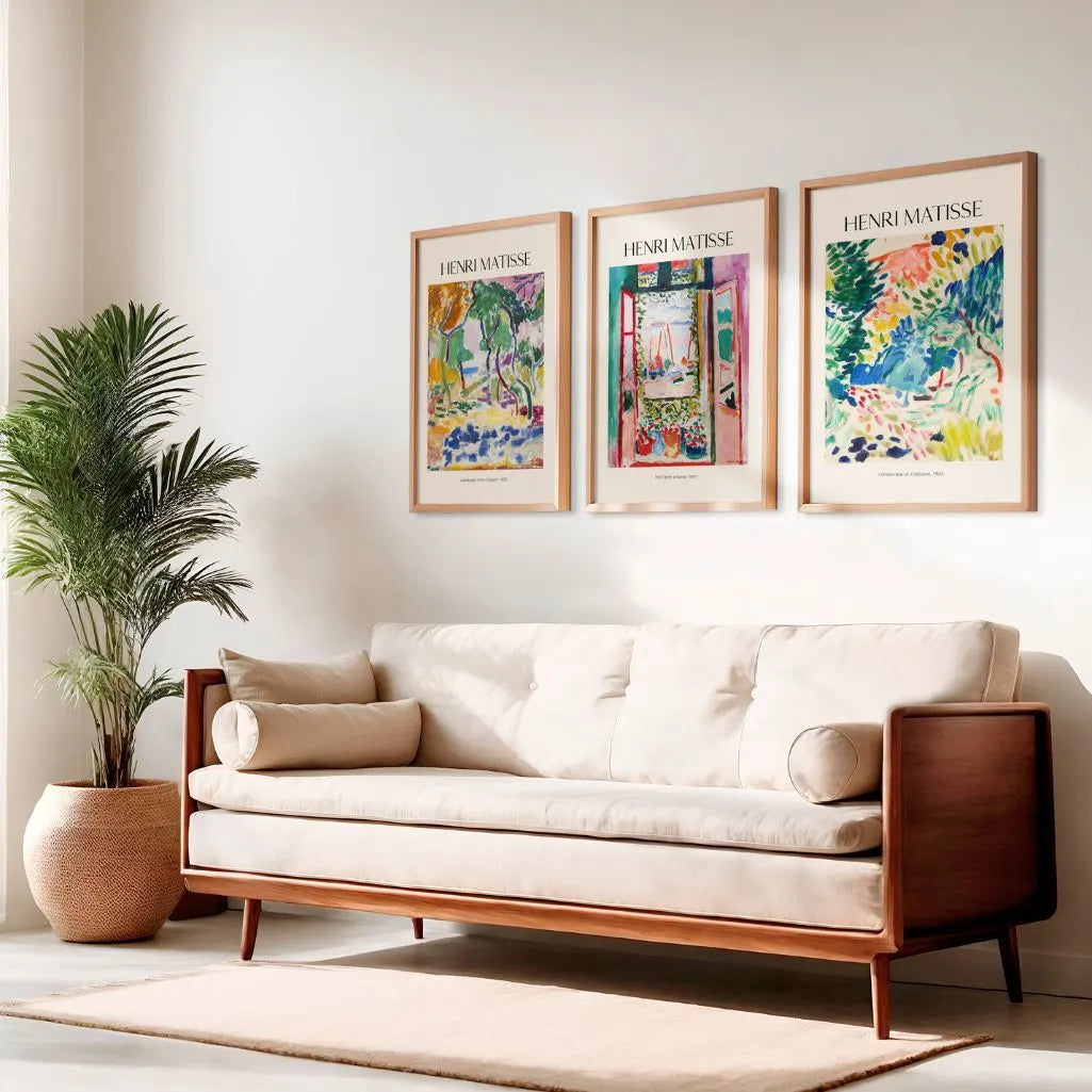Henri-Matisse-Poster – Set aus 3 Stück „Farbe und Natur in Collioure”