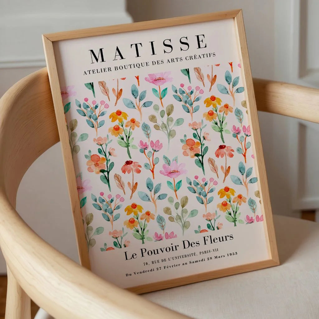 Matisse Blumen-Aquarellposter