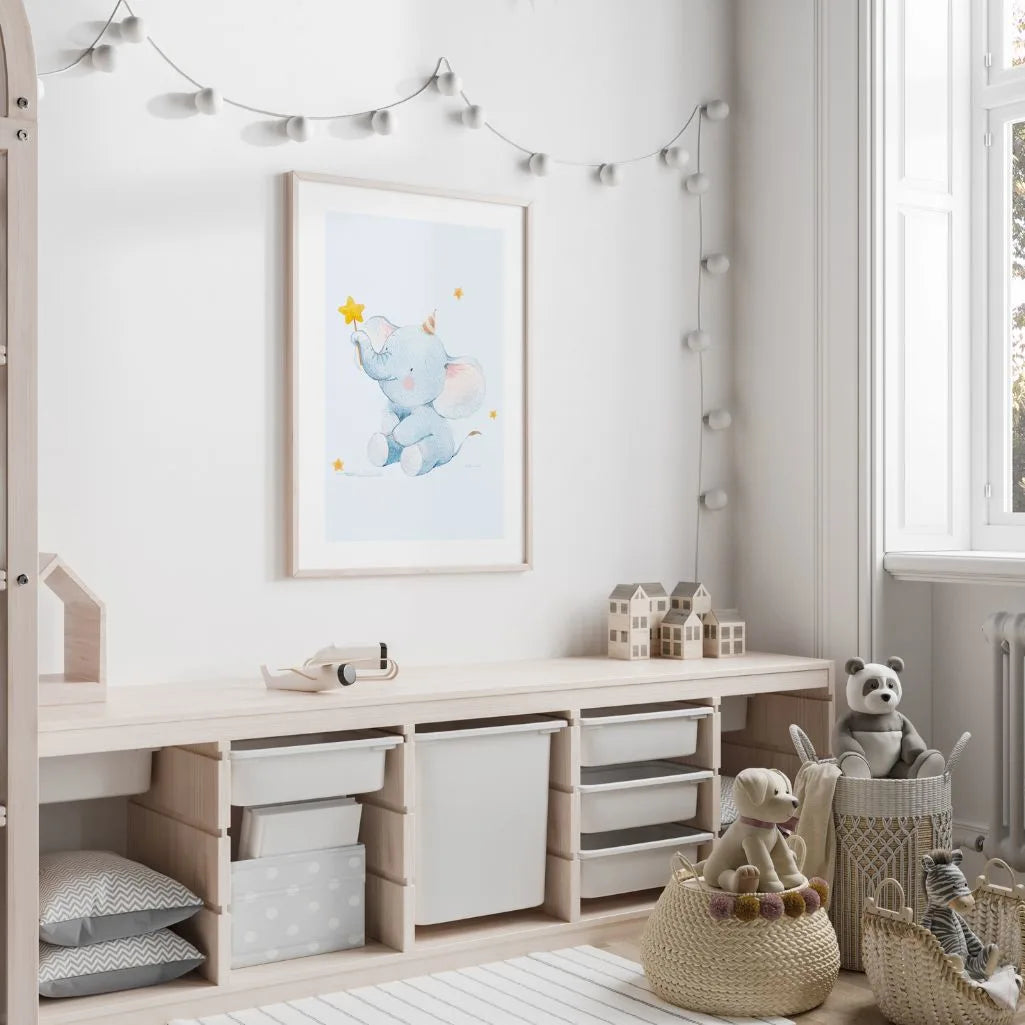 Elefant mit Zauberstab Poster