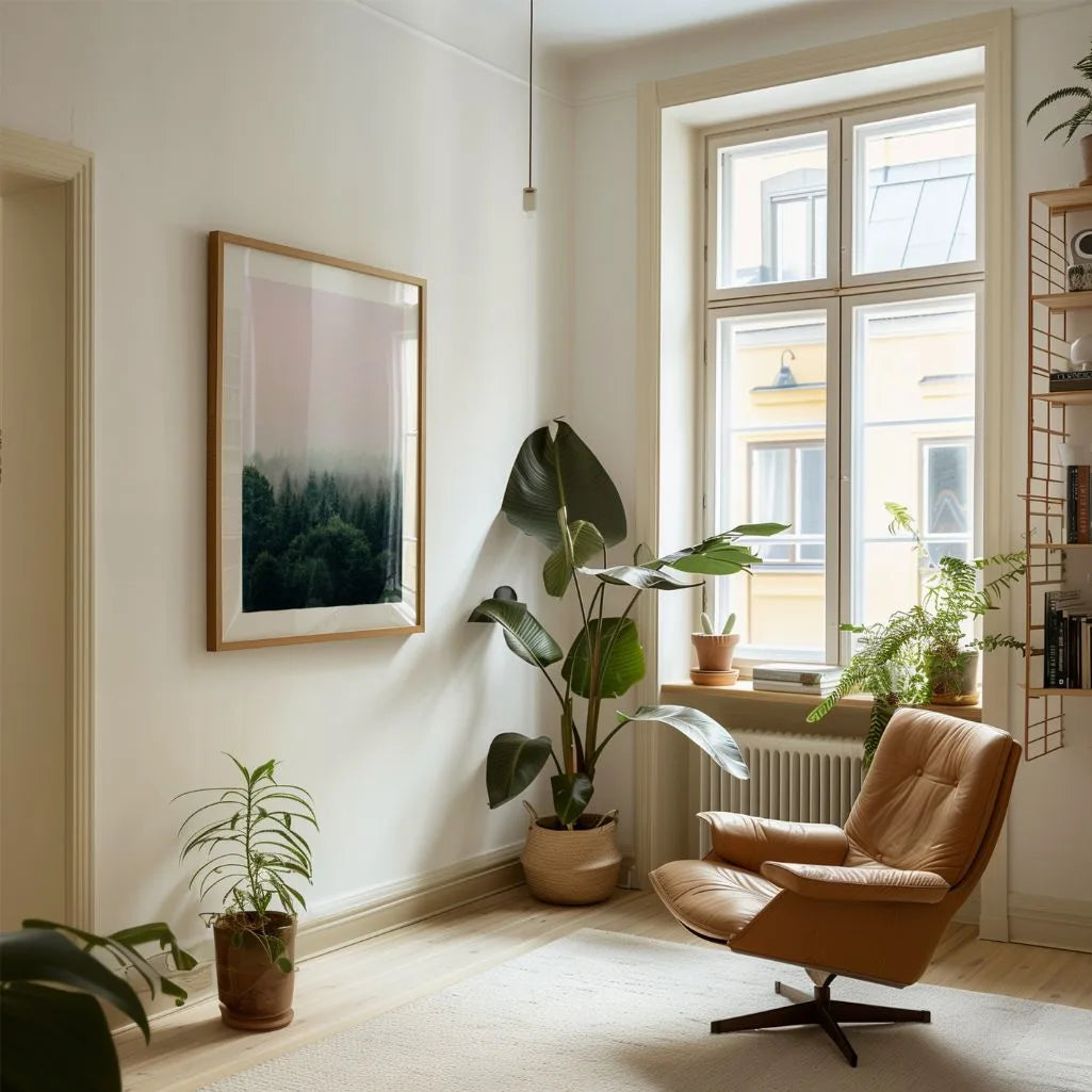 Poster „Wald im Nebel“