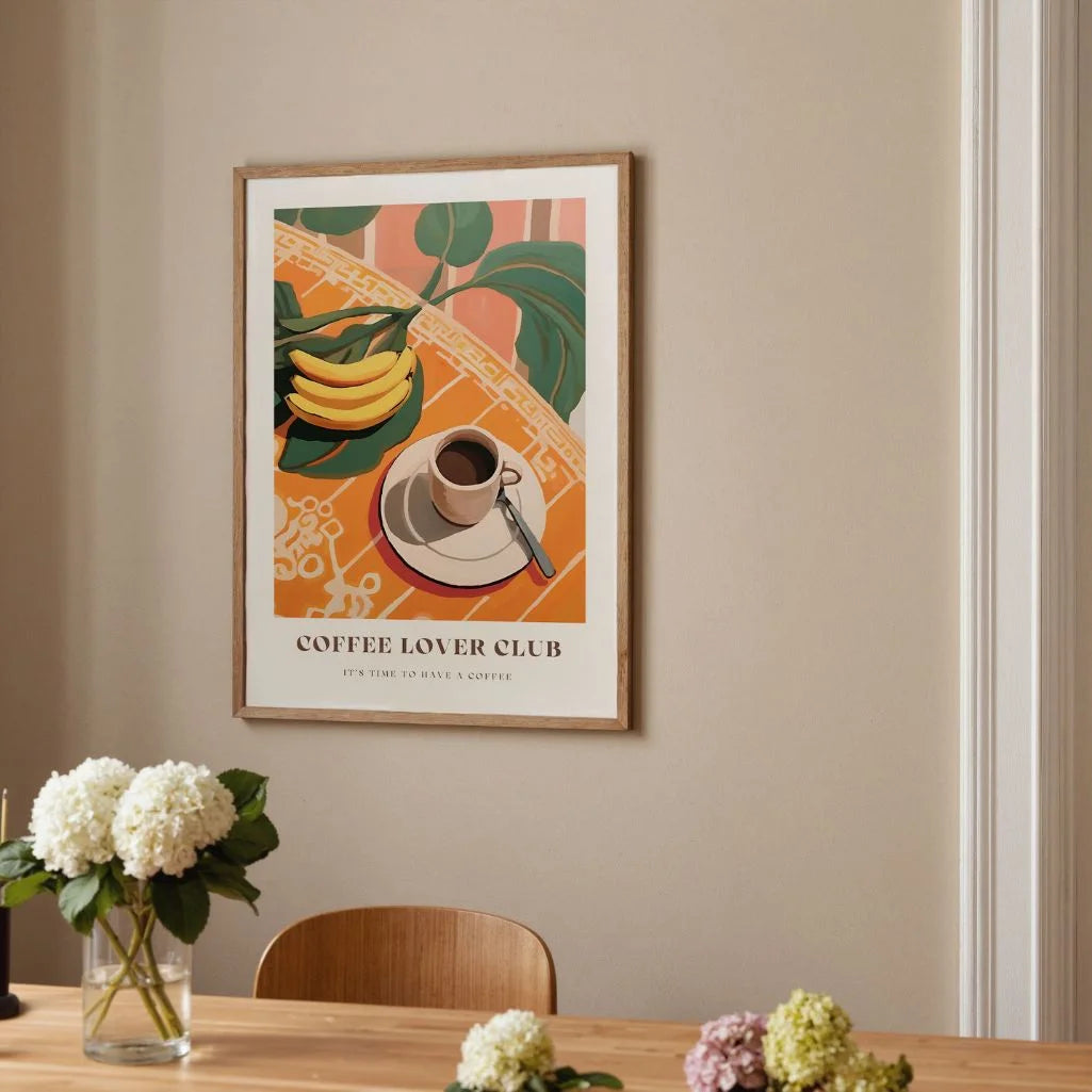 Kaffee Bananen Poster