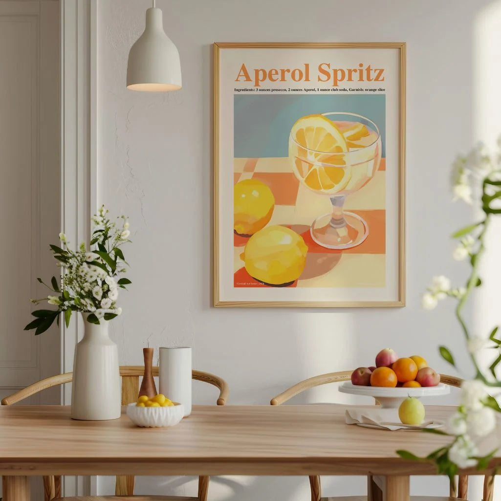 Aperol Spritz Zitrone Poster