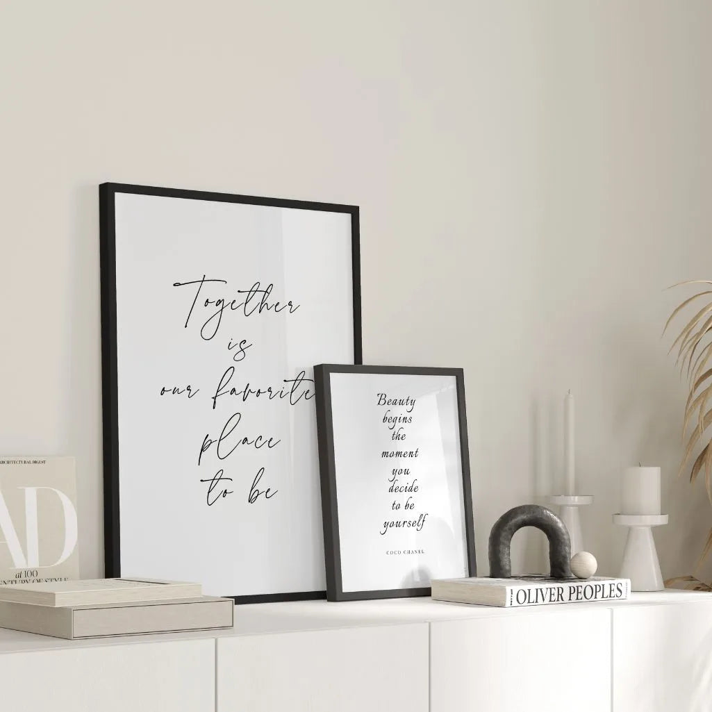 Poster „Zusammen ist unser Lieblingsplatz“