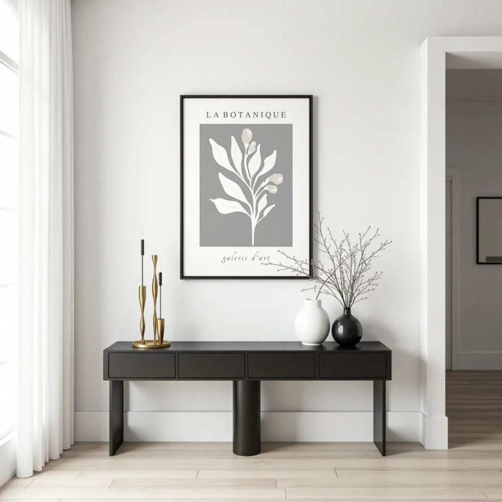 Graphite Botanique Pflanzenposter