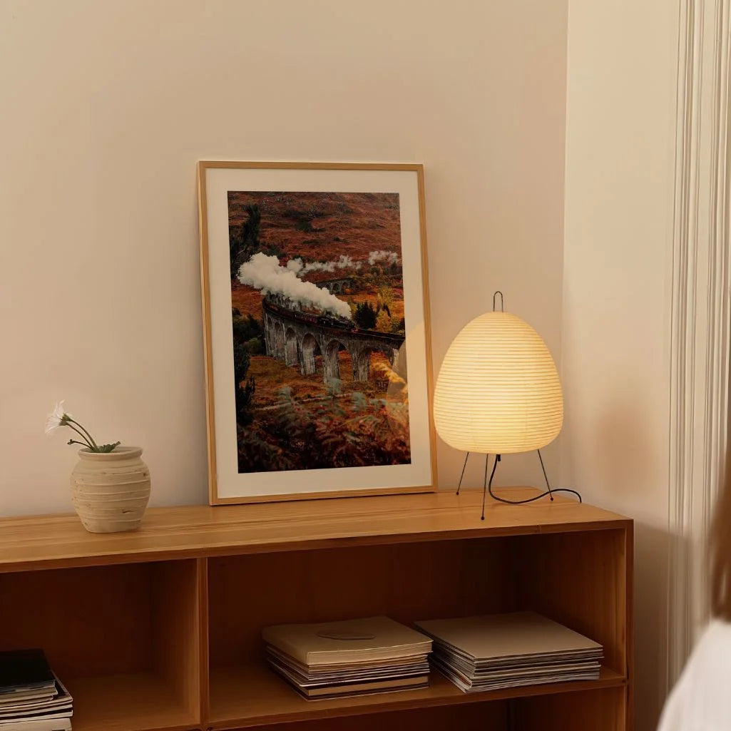 Retro-Poster „Zug auf dem Viadukt“