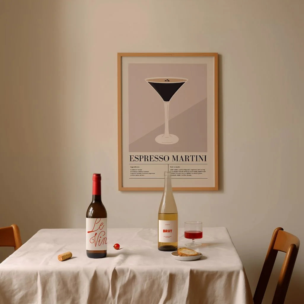 Espresso Martini Poster Illustration