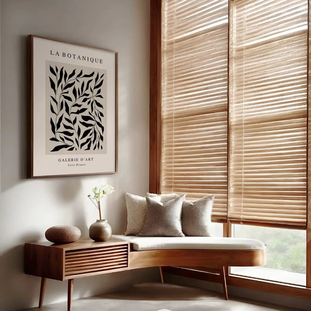 Poster „Botanique Noir Élégance“.