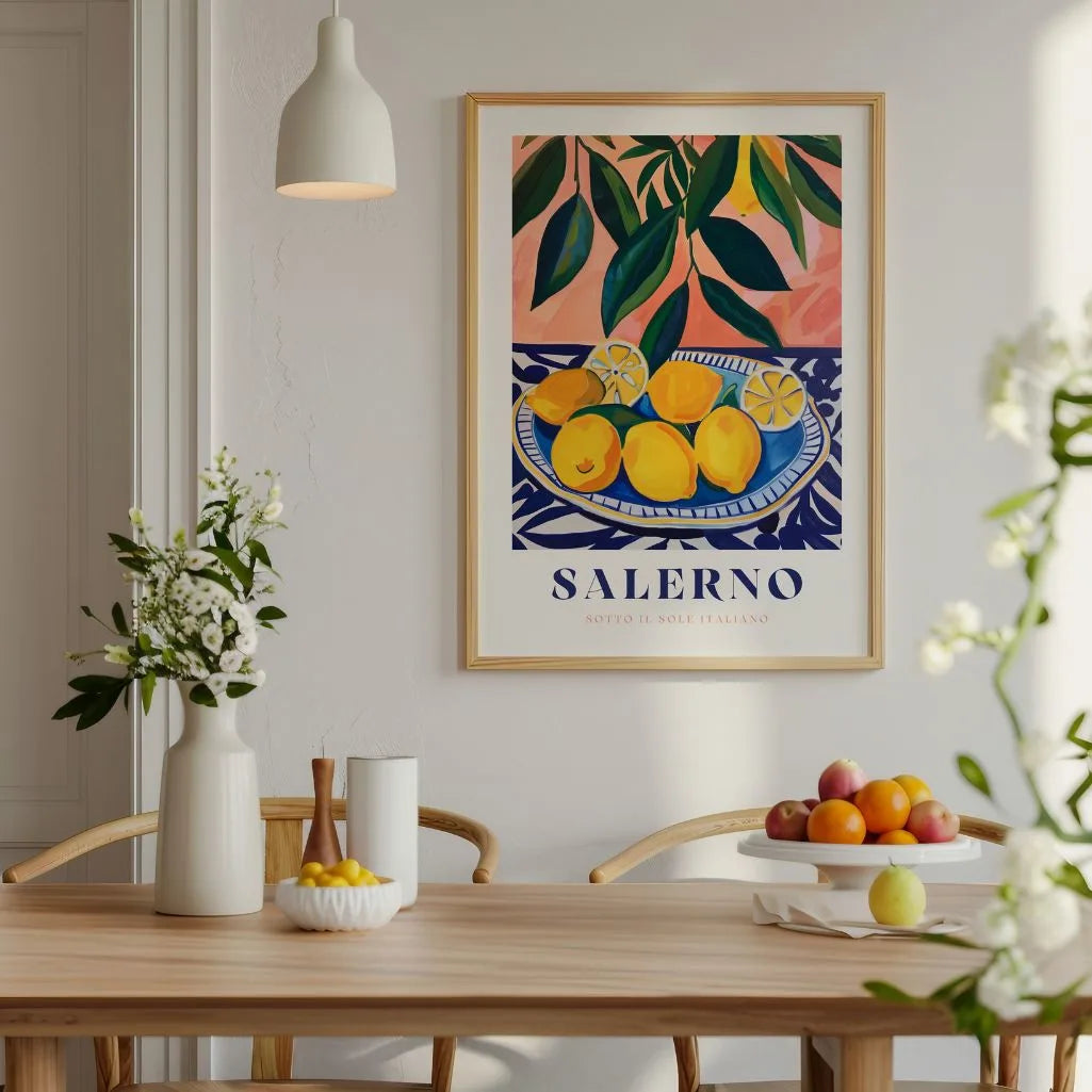 Salerno Zitronenteller Poster