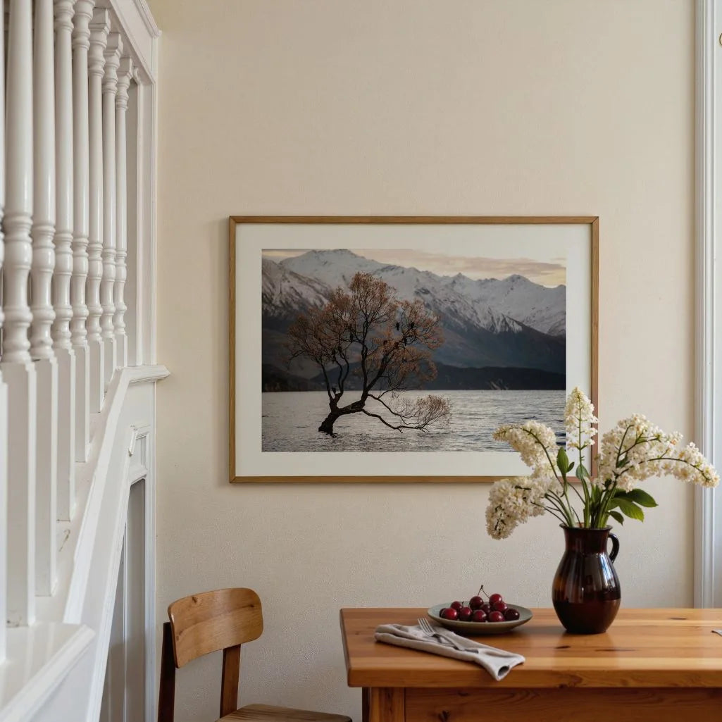 Poster „Baum im See“