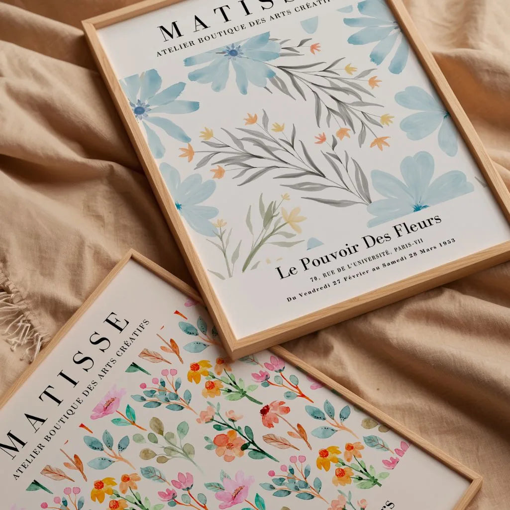 Matisses Poster „Blaue Blumen“