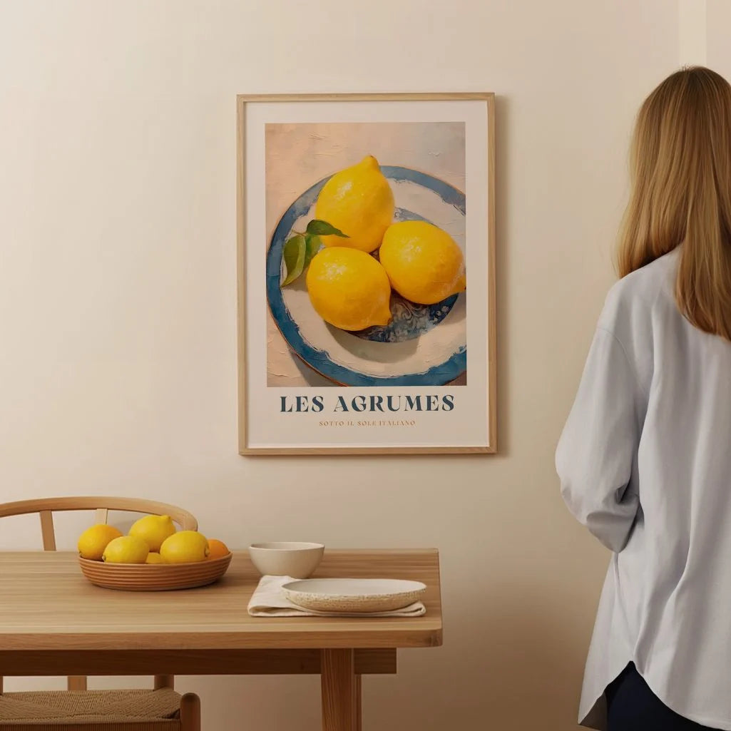 Les Agrumes Zitronenteller Poster