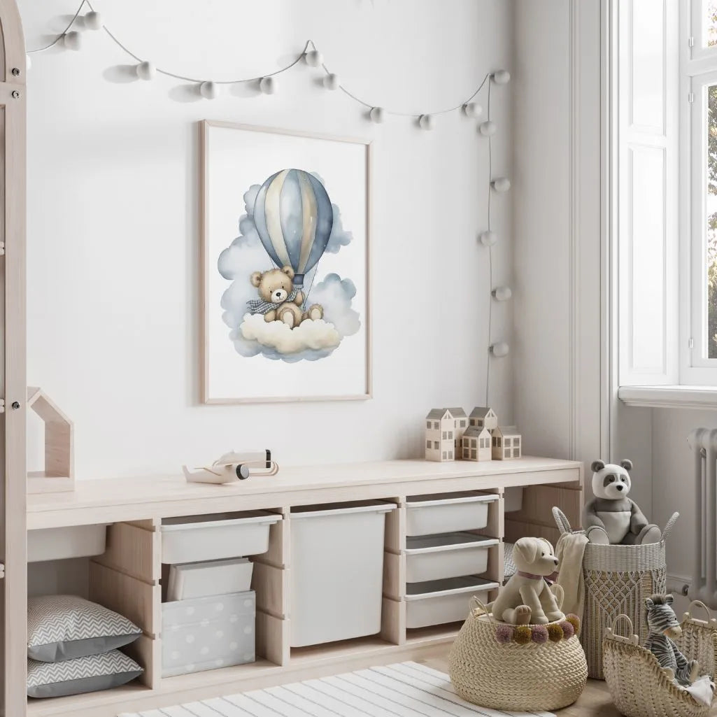 Teddybär mit Ballon Poster