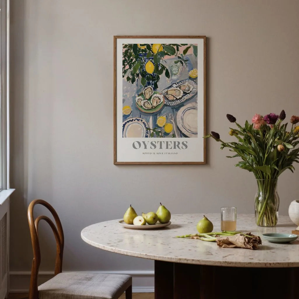 Mediterrane Austern Poster