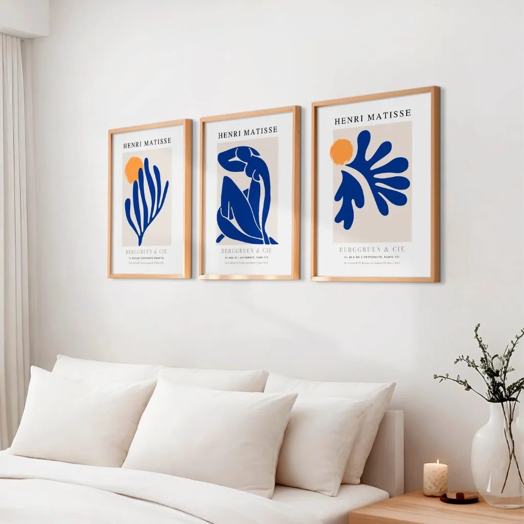 Henri-Matisse-Poster – Set aus 3 Stück „Ausgeschnittener Rhythmus der Formen”