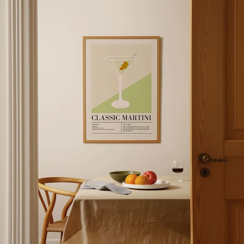 Martini Cocktail Poster