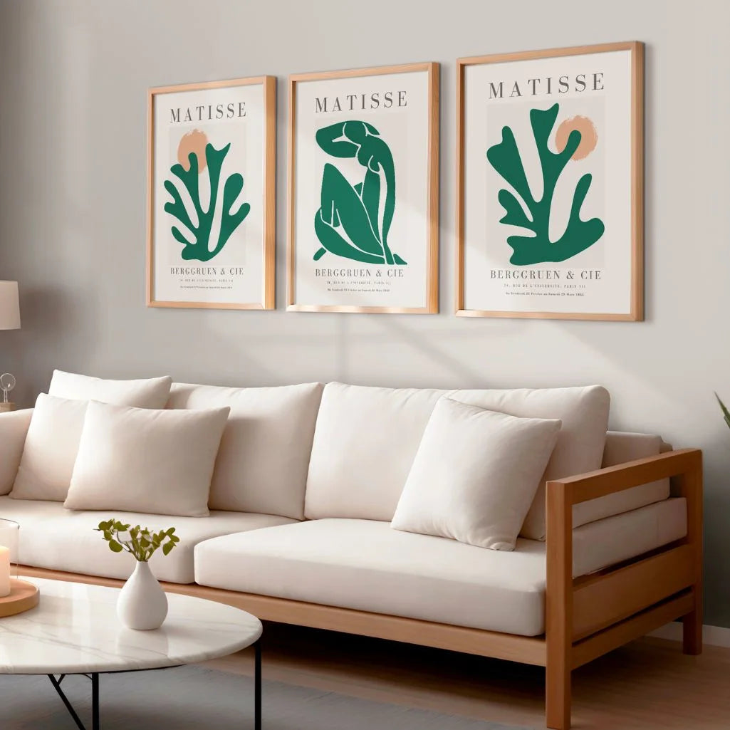 Henri-Matisse-Poster – Set aus 3 Stück „Nu Bleu & Organic Forms”