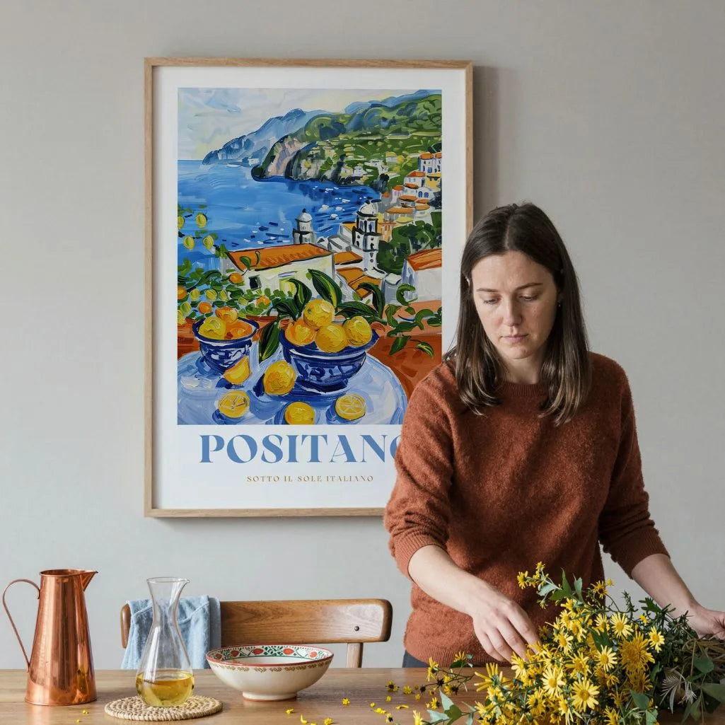 Positano Zitronen Poster