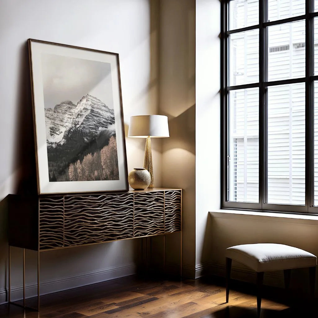 Poster „Schneebedeckter Gipfel“