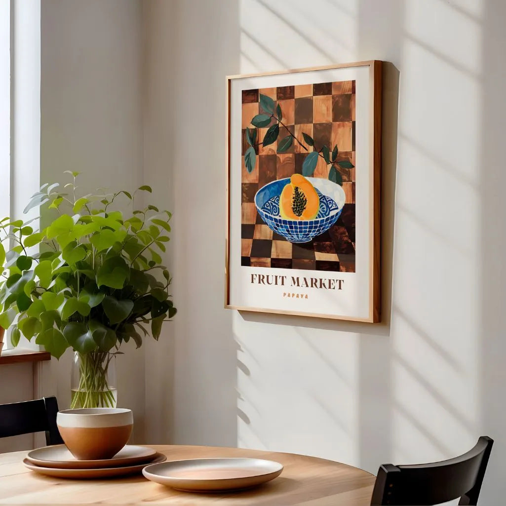 Papaya Stillleben Poster