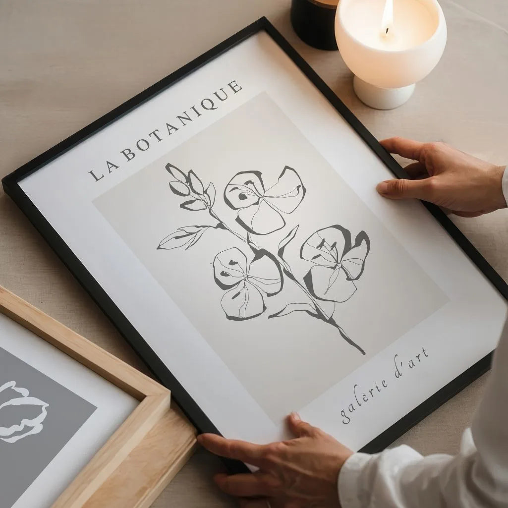 Lineares Poster „Florale Finesse“