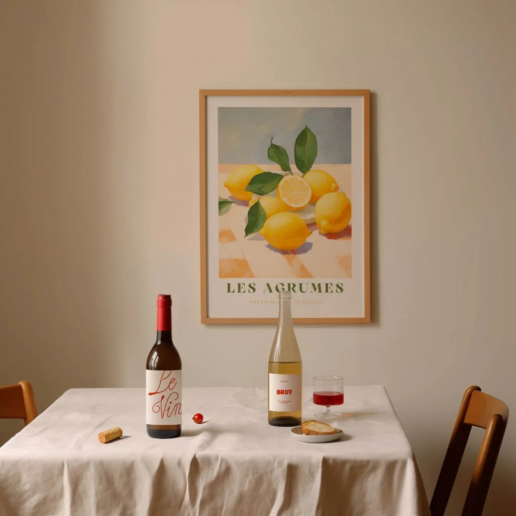 Les Agrumes Verde Zitronen Poster