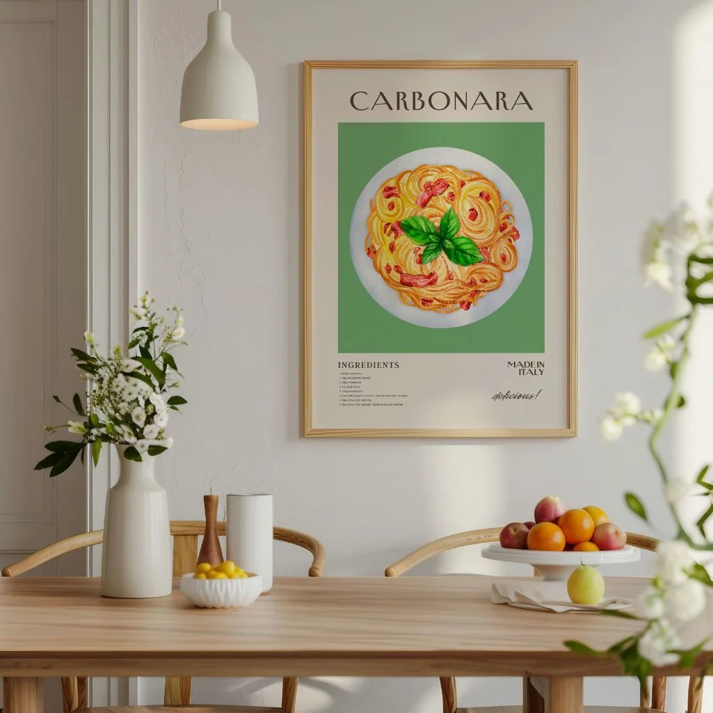 Poster Pasta Carbonara