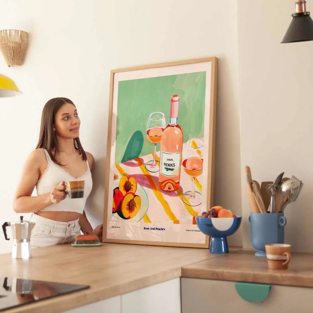 Rosé- und Pfirsich-Poster