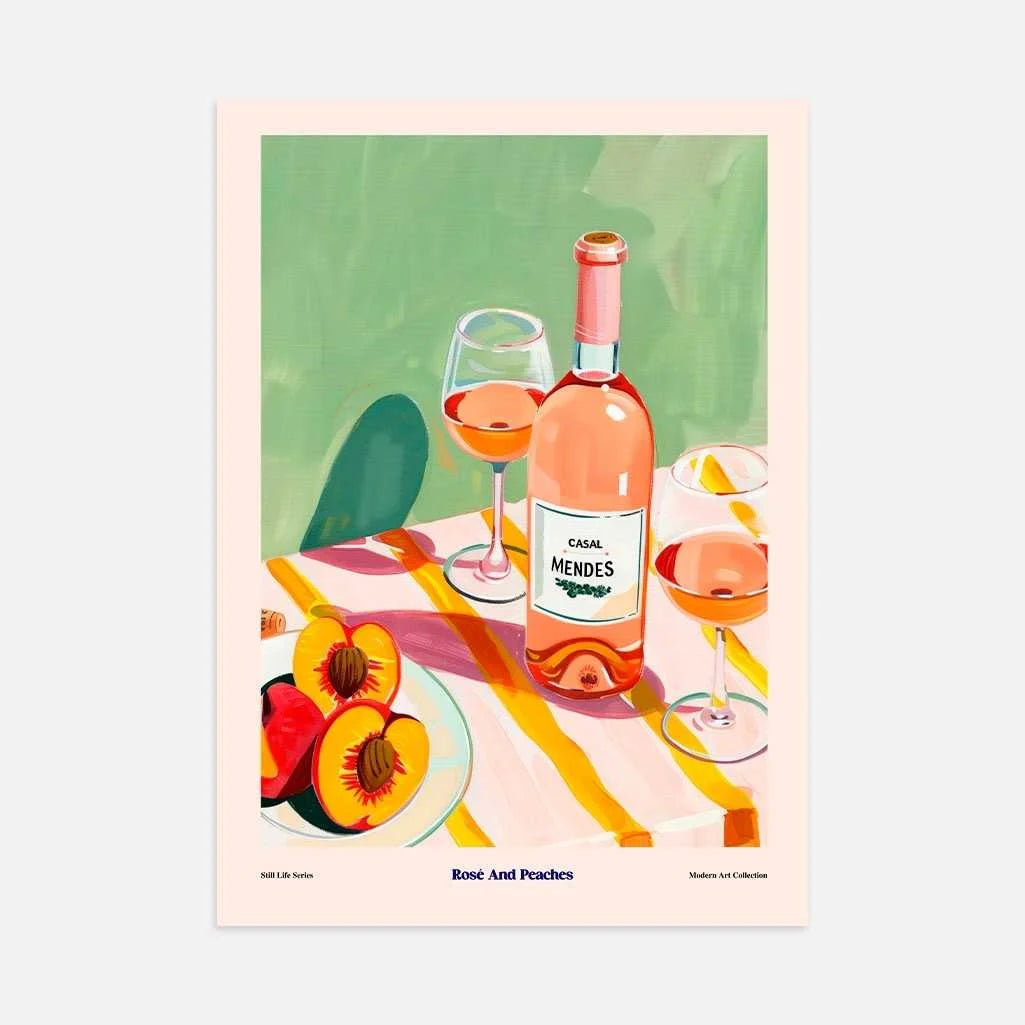 Rosé- und Pfirsich-Poster