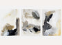 Abstract poster set with beige grey and gold tones elegant modern wall art