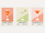 orange aperol spritz recipe cocktail poster wall art for kitchen decor