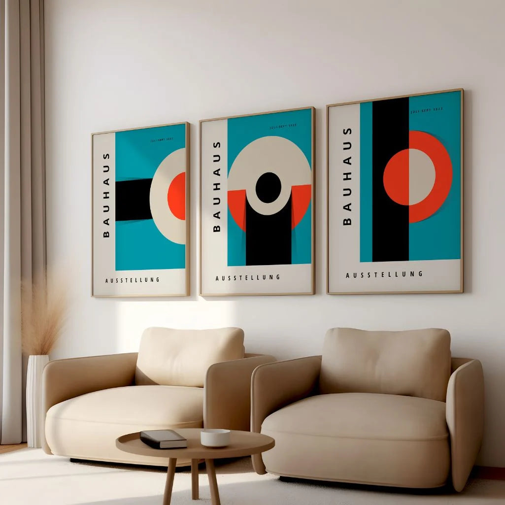 Bauhaus 3er Poster Set