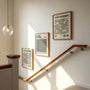 Gallery wall with black white Kusama poster set modern minimal art