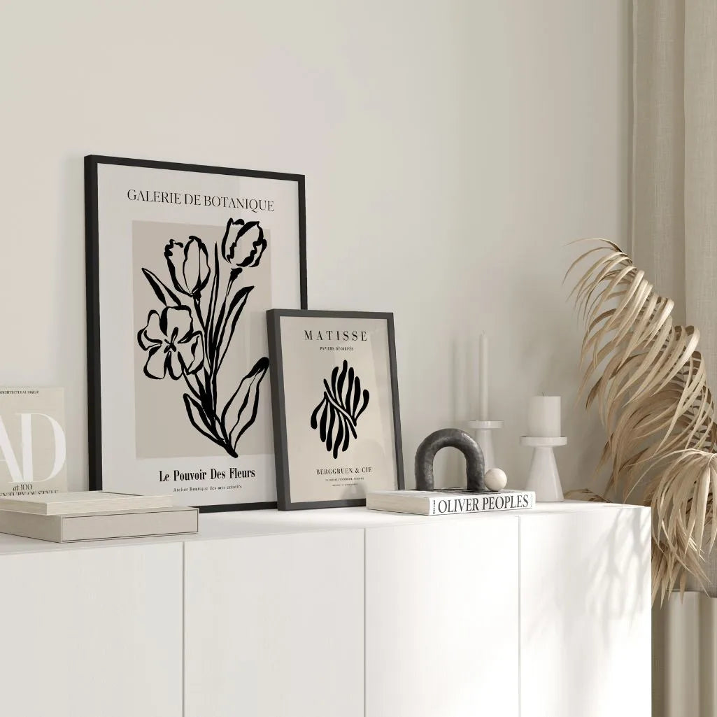 botanical gallery wall poster