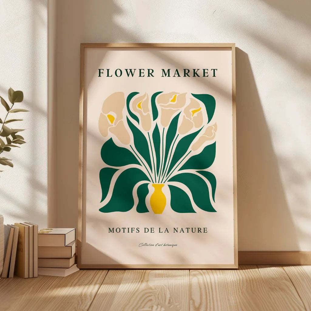 bouquet botanical detail poster