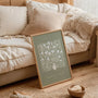 bouquet in vase poster living room elegant floral decor