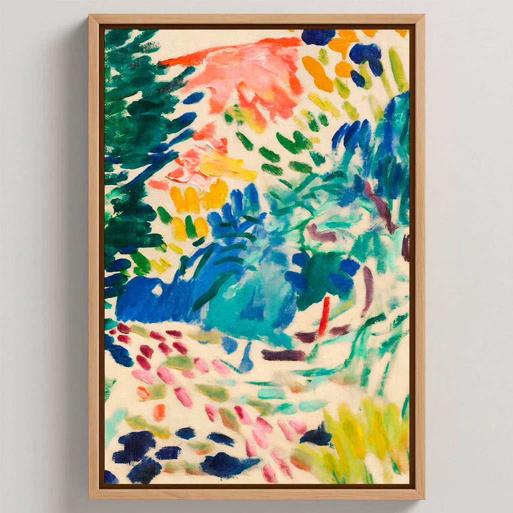 Gerahmtes Leinwandbild – Landschaft in Collioure