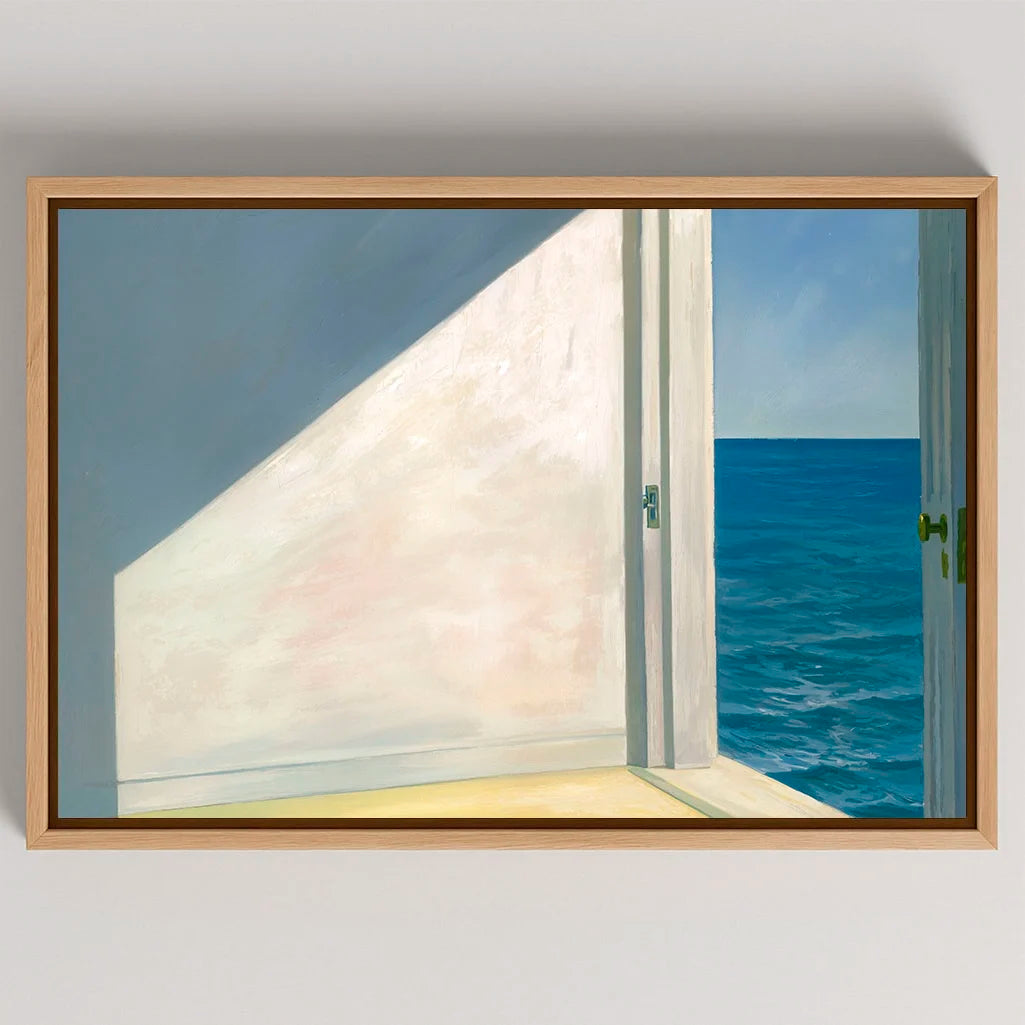 Gerahmtes Leinwandbild Zimmer am Meer