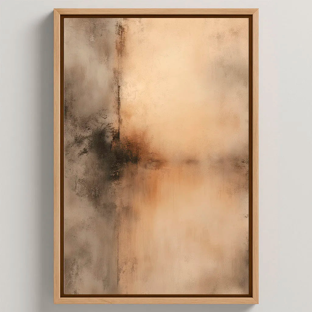 Gerahmtes Leinwandbild – Wärme der Stille