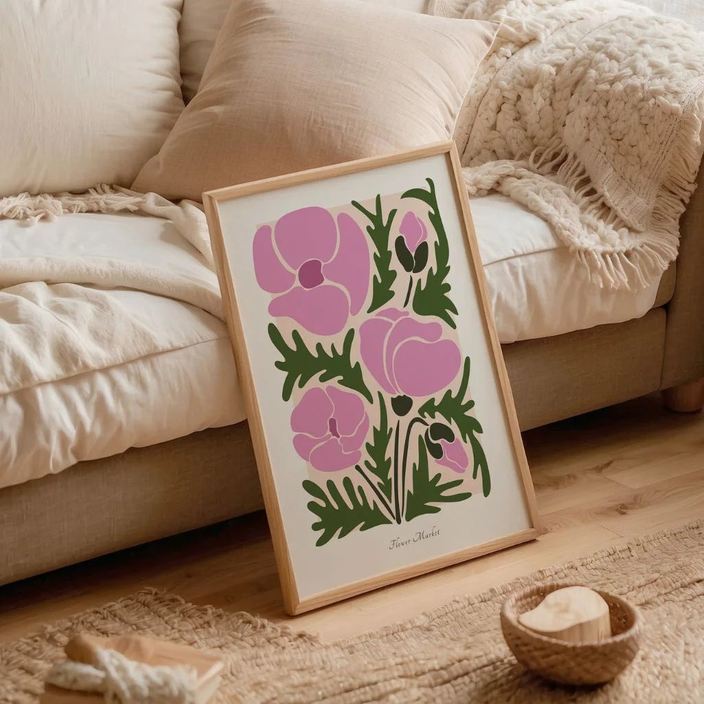 floral gallery wall poster decor