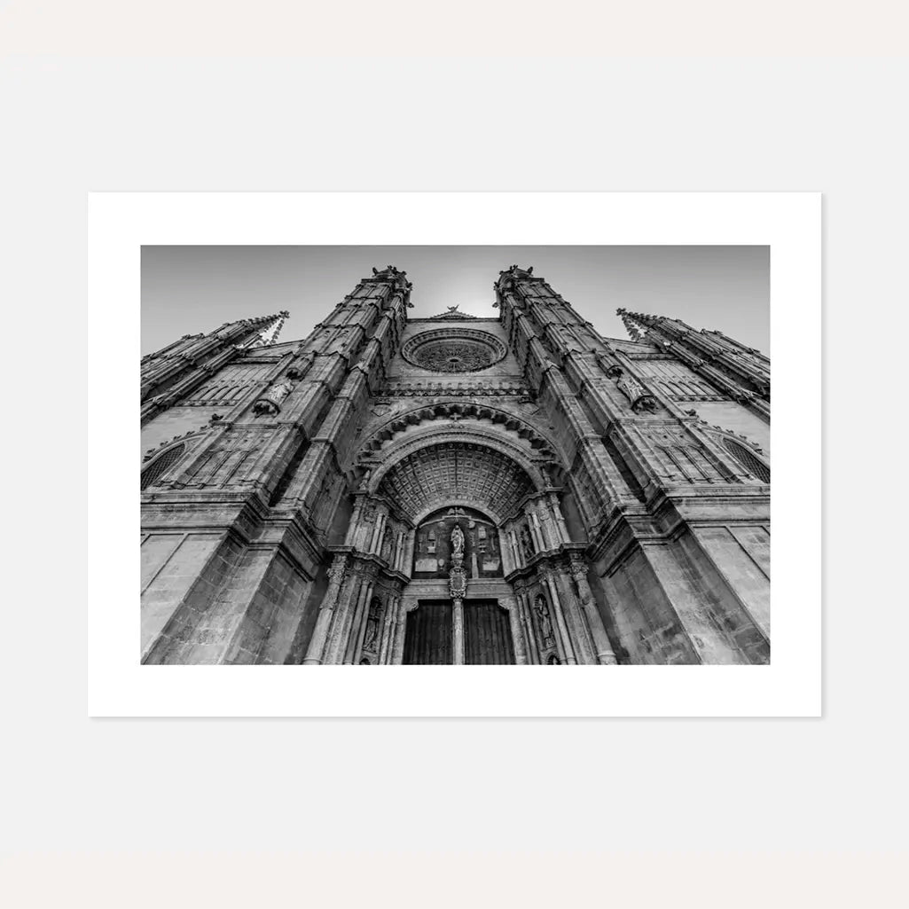 gothic cathedral facade poster wall art